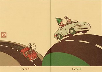 Nieuwjaarkaart The Royal Dutch Graphical Society 1993-1994