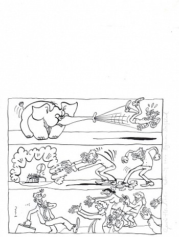 Tekening voor Algemeen Dagblad