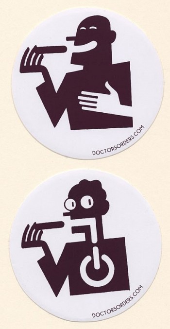 Stickers Doctor's orders (set van 4)