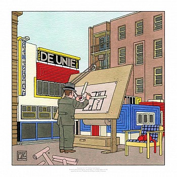 A portrait of J.J.P. Oud