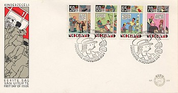 First day envelop with 4 stamps