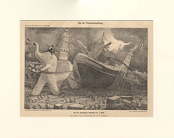 Op de tentoonstelling. Na den feestelijken Maaltijd van 11 Mei 