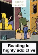 Reading is dangerous (set of 12 postcards)